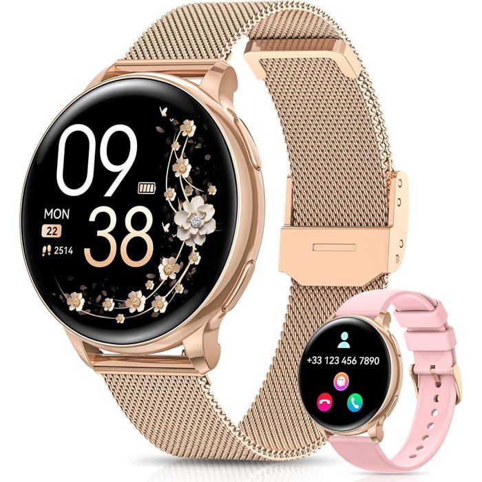 Montre connectée femme AIMIUVEI 127 HD - Appels et suivi santé