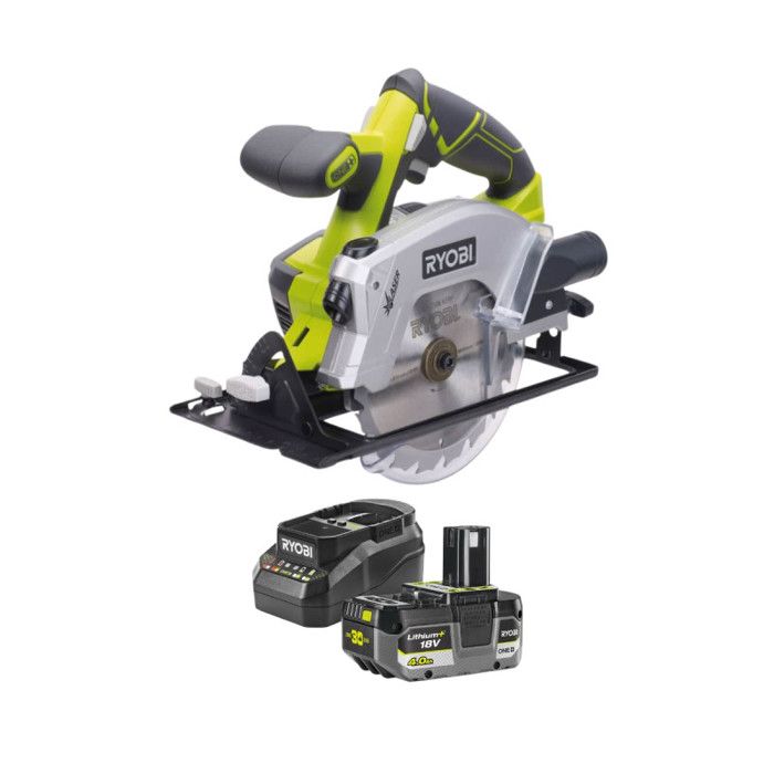 Scie circulaire RYOBI 18V One+ RWSL1801M 150 mm Batterie 4 0Ah et chargeur