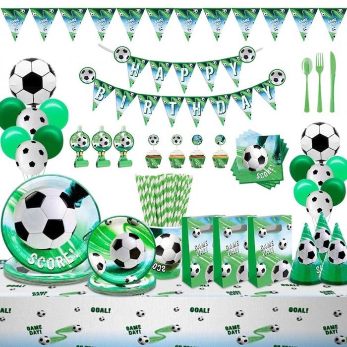 Kit de décoration pour fête danniversaire denfant thème football 16 chapeaux en papier ACCESSOIRES FABRICATION MAISON