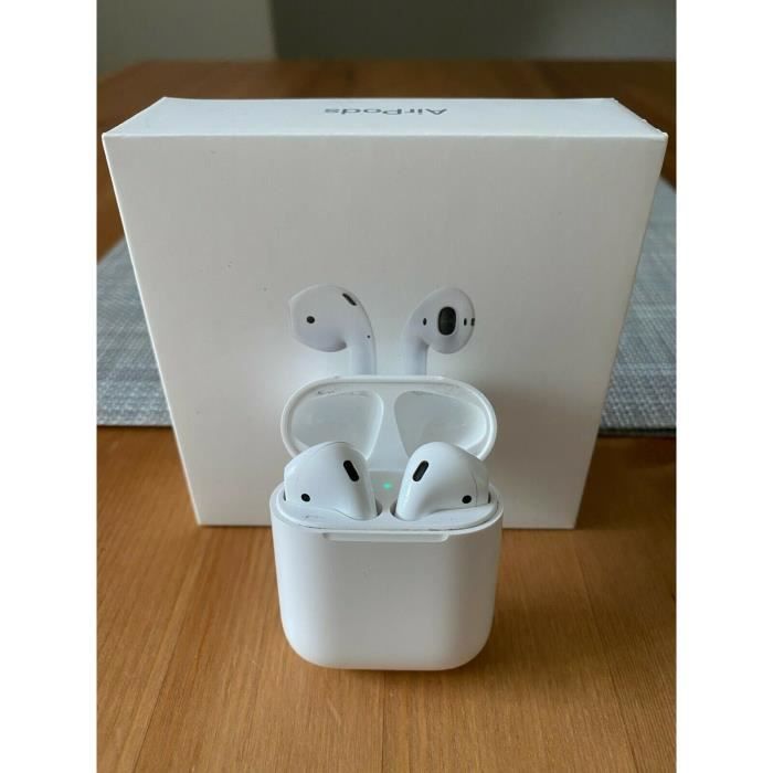 Apple AirPods 2 avec boîtier de charge Ecouteurs sans fil True Wireless -  Cdiscount TV Son Photo