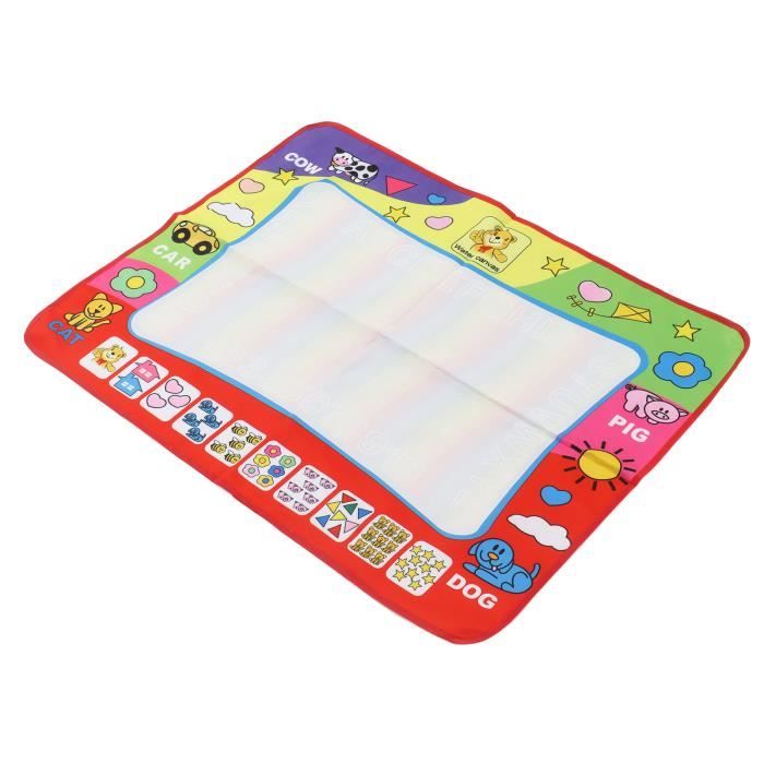 Tapis Dessin Eau Réutilisable DICLLY 120x90cm - Kit Complet Enfant Avec Accessoires