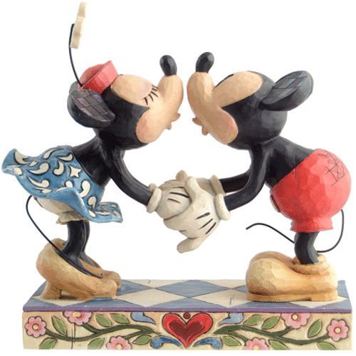 Figurine Disney Collection - Mickey Et Minnie S'embrassent - Neuve Sous Emballage