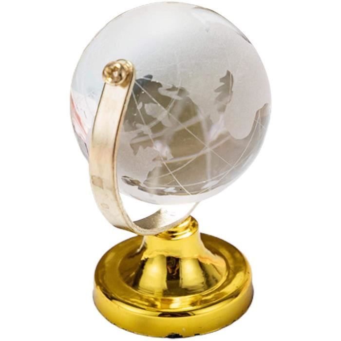 Globe en cristal, globe terrestre, boule de cristal, globe en verre, globe  rond avec carte du monde, convient pour [304] - Cdiscount Jeux - Jouets