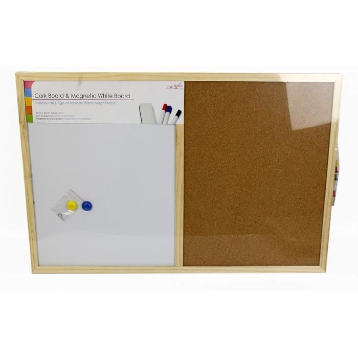 QWORK® Tableau Blanc Magnétique A3 Pour Frigo - 42x30cm Flexible Avec 3 Marqueurs & Gomme - Mémo Pratique Maison, Bureau, Cuisine