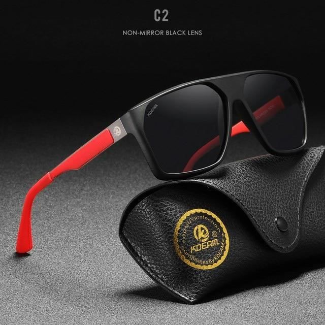C2 Noir KDEAM Lunettes de soleil polarisees pour hommes materiau TR90 longue duree pilote F1 forme angul Achat Vente lunettes de soleil Homme Cdiscount