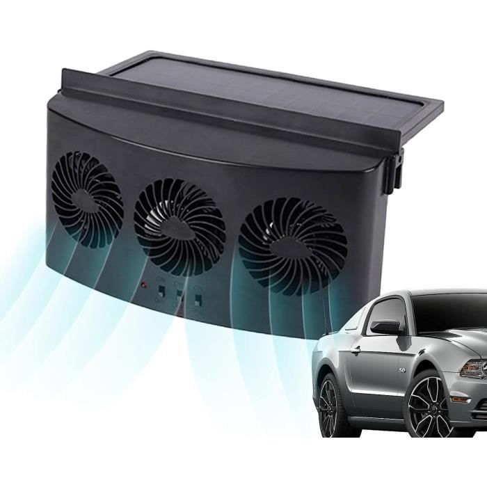 Ventilateur De Fenêtre De Voiture À Énergie Solaire Ventilateur De Voiture Avec 3 Sorties D