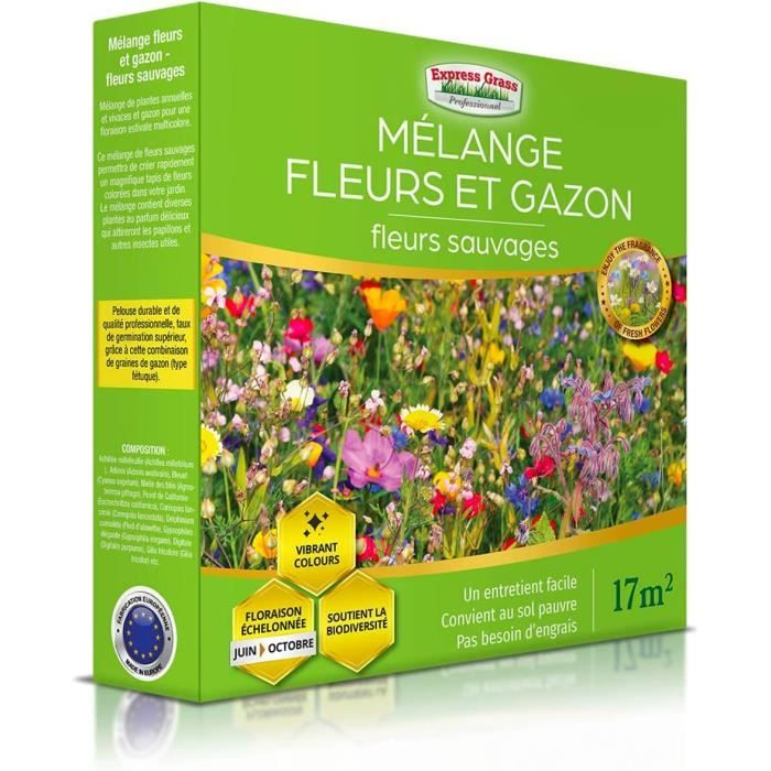 3 Boites Mélange fleurs et gazon main image 1