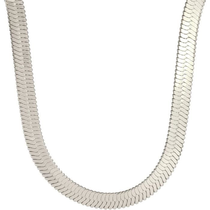 collier serpent chaine fine acier inoxydable May Bohème