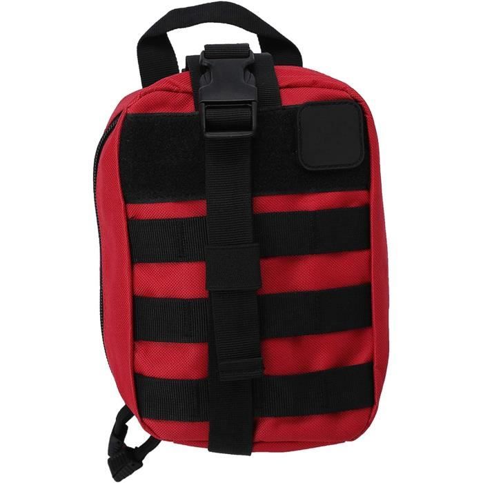 Explokit Pochette Tactique Molle – Trousse De Premiers Secours Médicale Vide, Portable Pour Voyages, Sport, Randonnée (Noir)
