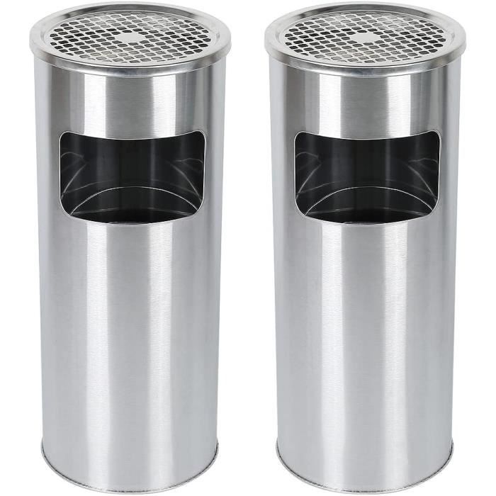 Cendrier Sur Pied Kadax 18L Acier Inoxydable - Extérieur/Intérieur