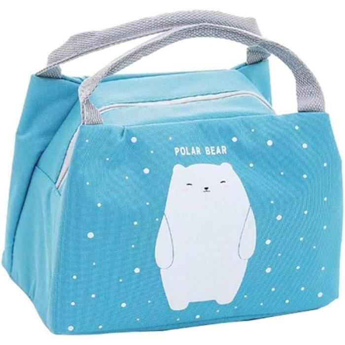 Sac Repas Isotherme TEAMOOK - Format Hibou Vert, 22x16x12 Cm, Portable Et Lavable