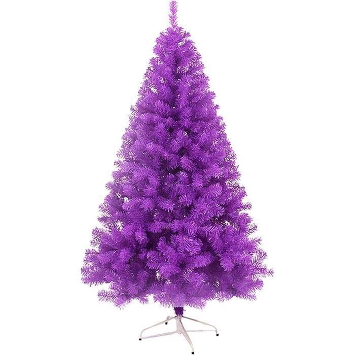 Sapin De Noël Artificiel Violet, Sapin De Noël Intensif Non Éclairé