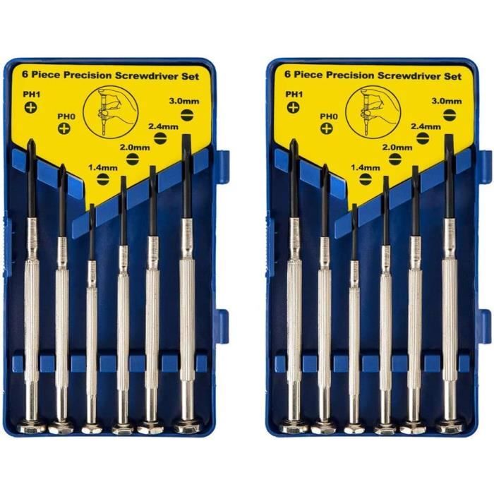 tailles de tournevis cruciforme