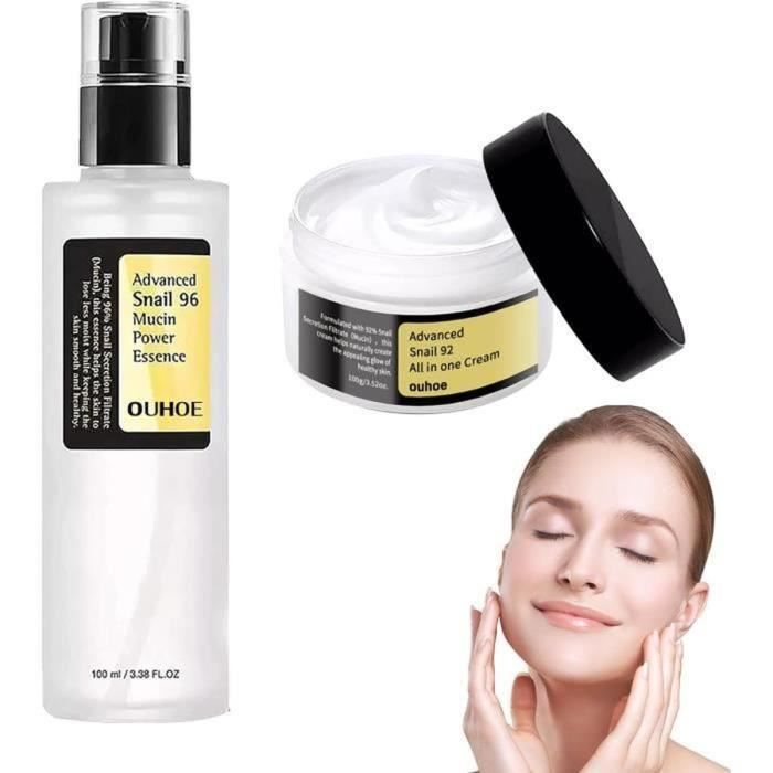 Crème Visage Réparatrice à 92% De Collagène D'escargot – Lifting Anti-âge, 100ml