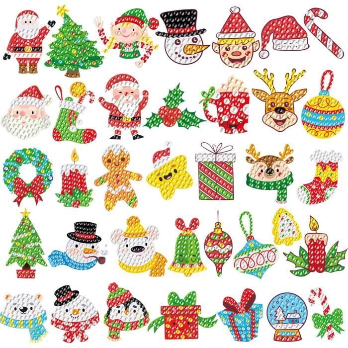 Kit De Diamond Painting 12 Autocollants AUAUY – 5D – Princesse, Animaux, Licorne – DIY Créatif – Dès 6 Ans