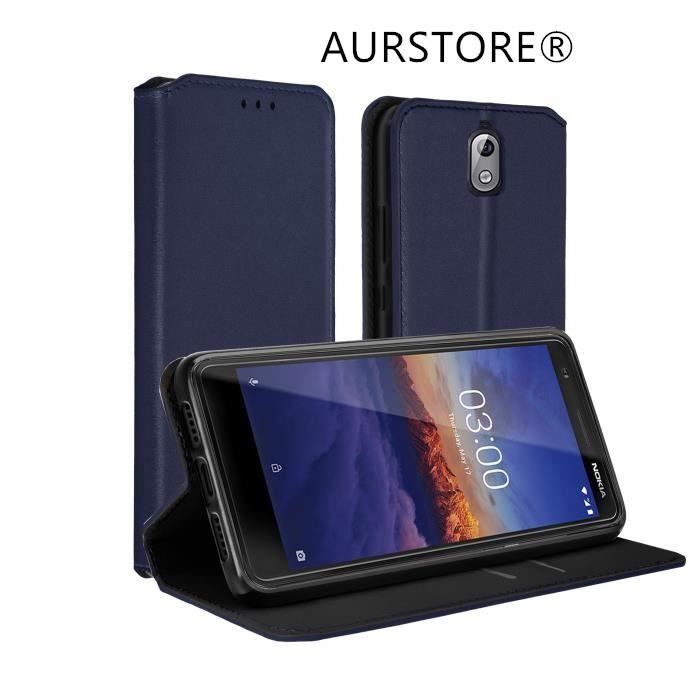 AURSTORE Coque Nokia 3.1 2018 Pochette Housse Etui Porte Carte Fonction Stand Video Cdiscount Telephonie
