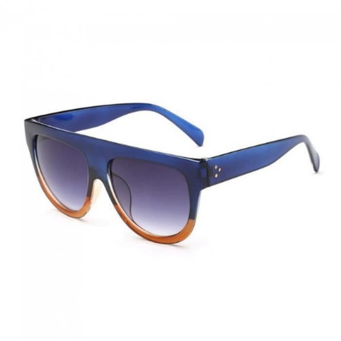 crab operation Brown Grosse lunette monture bleu doré - Achat / Vente lunettes de soleil Mixte -  Cdiscount