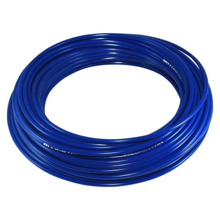 Gaine De Frein Teflon (PTFE) Cyclingcolors – Bleue, 1 Mètre, 5 Mm – Pour Vélo, Fixie, VTT, Route – Trois Couches, Insert Téflon