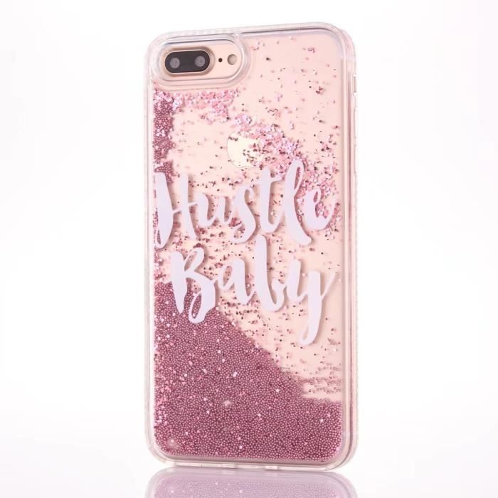 coque iphone 7 fille paillette