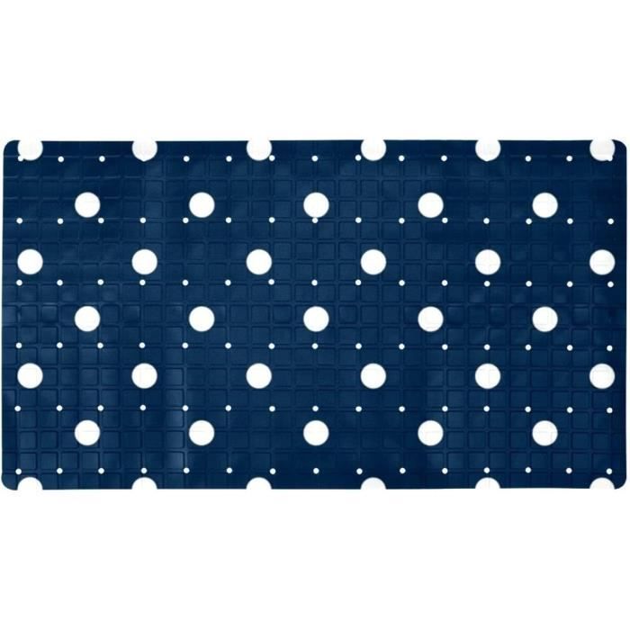 Tapis de Baignoire Antidérapant, Tapis de Douche Doux, Tapis de Salle de Bain Antidérapant avec Ventouses Fortes et Trous, Tapis de Baignoire Sans Odeur, Lavable à la Machine