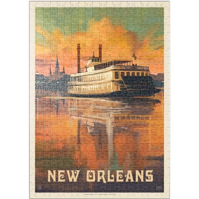 MyPuzzle Schweden: Stockholm – Vintage Poster Puzzle 1000 Teile, 68x48 Cm, Von Anderson Design Group