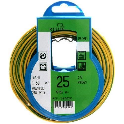 Profiplast PRP513024 Couronne de c/âble 10 m ho5vvf 3 g 1,5 mm Gris