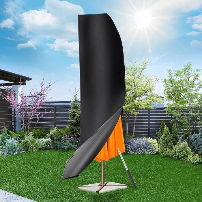 Couverture de Parasol en 420D Oxford Bache Parasol Housse de Protection Parasol avec Tige-imperméable Sac de Rangemen Anti-Pou[195]