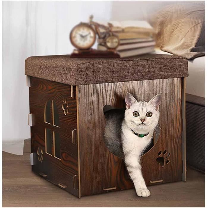 Wxj Meubles De Cloture Litiere Pour Chat Cachee Lit Pour Chat Grand Espace Meuble De Rangement Multifonctionnel Pour Toilettes325 Cdiscount