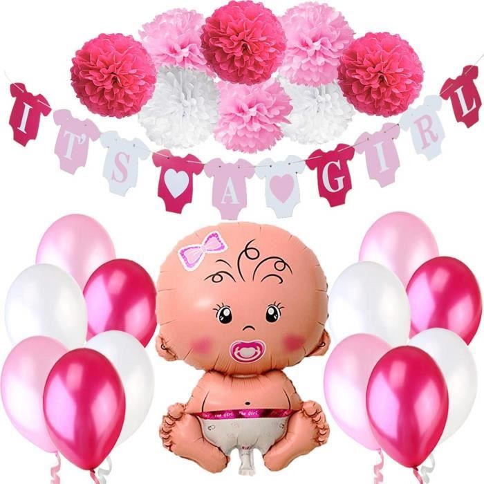 Jonami Fille Baby Shower Kit De Fete De Naissance 1 It S A Girl Banderole C Est Une Fille Banniere 1 Xxl Bebe Fille Petit F Cdiscount Maison