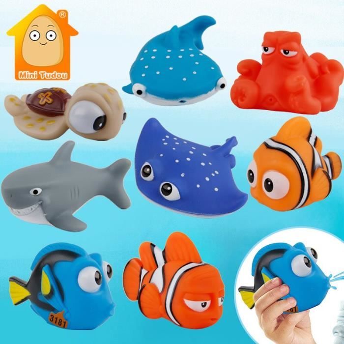 Jouets de bain souples pour bébé Nemo, Dory, en caoutchoucs