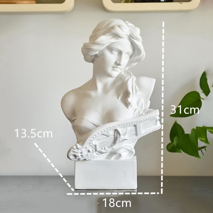 Buste Sculpture Plâtre Donald Trump 10 Cm – MAGA, Statue Tête Gypse, Décoration Bureau, Objet Collection, Cadeau Patriote