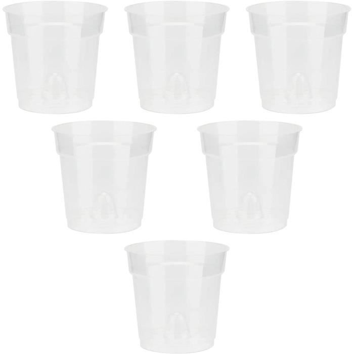Lot De 12 Bouchons De Jardinière Ronds En Plastique Transparent - Bouchons Pour Pots De Fleurs Et Balcons