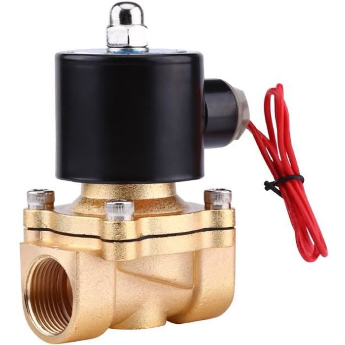 Électrovanne Machine à Glaçons 220V NC - Filetage 3/4, Corps Plastique, Contrôle Entrée D'eau, Normalement Fermée