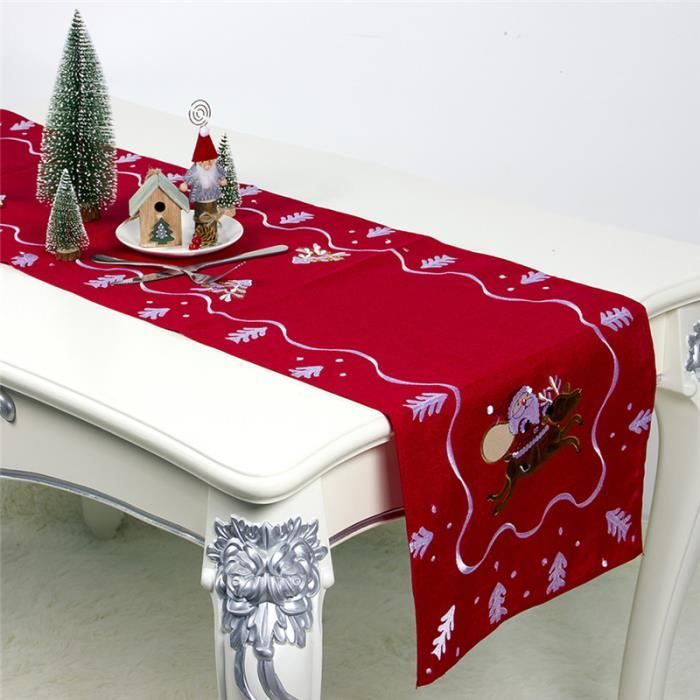 Chemin de Table brodé de luxe, décoration pour fête à domicile, mariage