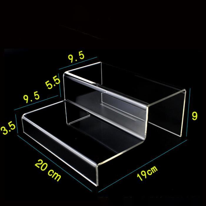 Étagère En Acrylique Transparent – Présentoir Pour Bijoux, Collections, Desserts – Design épuré Et Stable