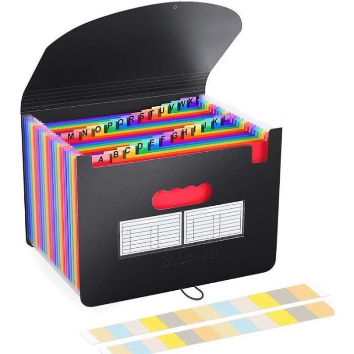 CHEMISE SOUSCHEMISE Expanding File Folder 24 Poches Trieur A4