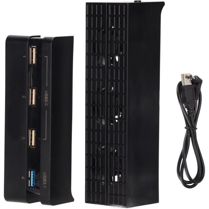 Station de ventilateur de reoidissement sur support PS4 pour Playstation 4/PS4 Slim/PS4 Pro, support Vertical PS4 avec Station de chargeur à double Port de contrôleur  44