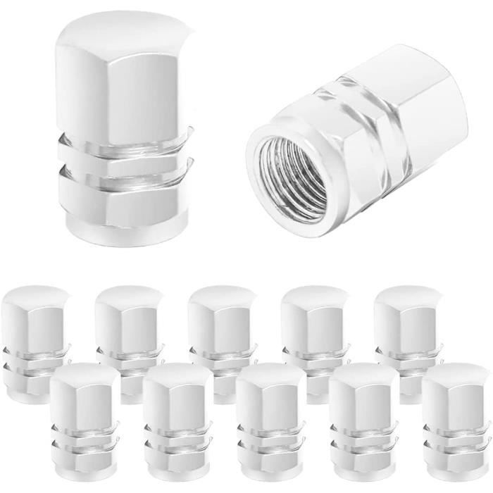 AUTCOAT Lot De 4 Bouchons De Valve De Pneu En Aluminium Anti