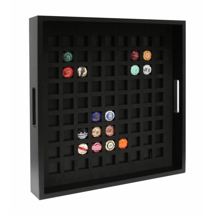 Plateau En Bois Noir Pour Muselets De Champagne Achat Vente