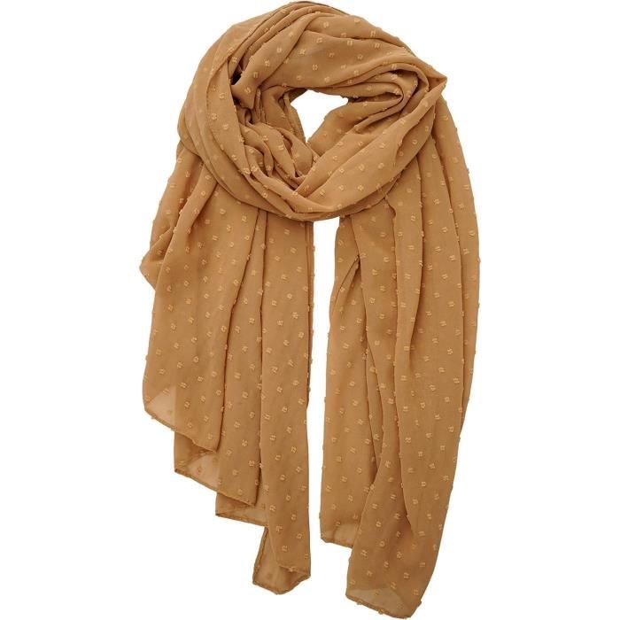 Echarpe En Soie 67x180, Mousseline De Soie Ombrée 2 Tons - Marron Beige - Boutique En Ligne MALFROY – Maison Malfroy