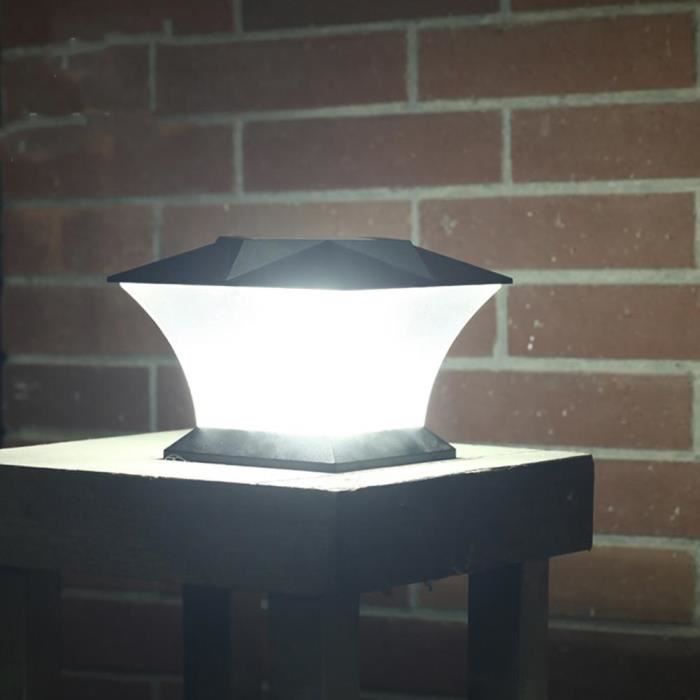 Blanc Chaud Glighone Lampe de Poteau Lampe Pilier Portail Lampe D/'extérieur lumière colonne lampe Villa IP65 étanche Aluminium jardin paysage pelouse porte clôture entrée lumièr