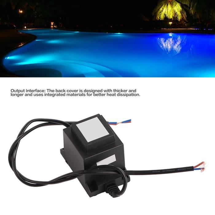 Adaptateur Secteur 12V 2A 24W - IP44 étanche - Pour Guirlandes LED, Décorations Gonflables - Fiche UE