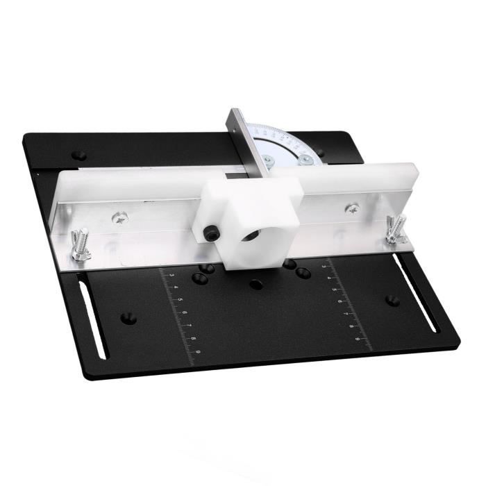Base Ascenseur De Routeur En Alliage Aluminium Et Acier Inoxydable - Système De Levage Avec Serrage 4 Mâchoires Pour Table De Travail Bois