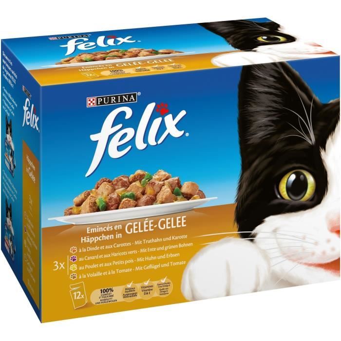 Felix Eminces En Gelee Volaille Legumes Sachets Fraicheur Pour Chat Adulte 12 X 100 G Achat Vente Boites Patees Emince Volaille Legume 12x100g Cdiscount Felix Eminces En Gelee Volaille Legumes Sachets Fraicheur Pour Chat Adulte 12 X 100 G Achat Vente Boites Patees Emince Volaille Legume 12x100g Cdiscount