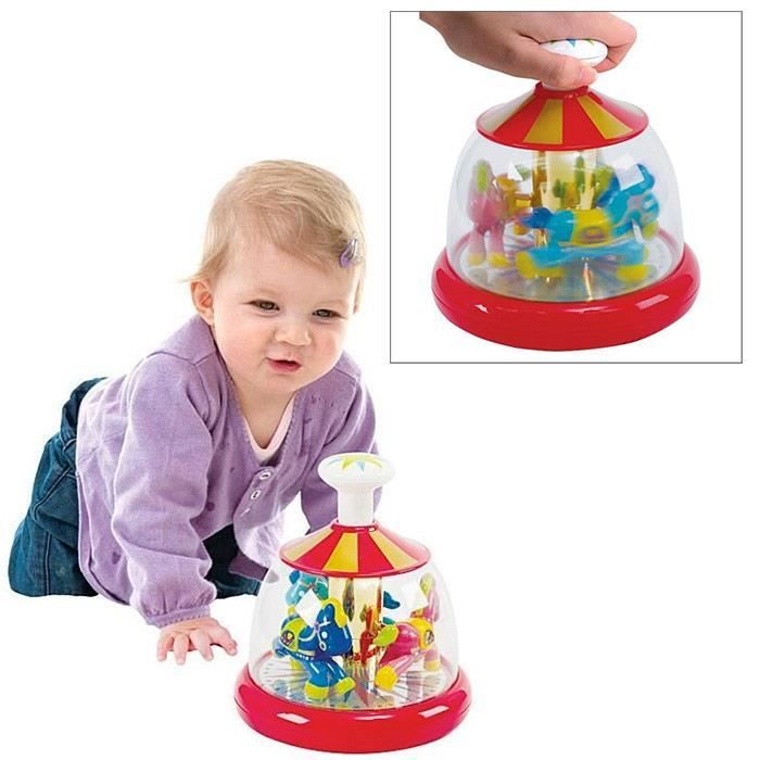 Toupie Carrousel Manege Avec Chevaux Jouet Bebe Eveil Enfant Cdiscount Puericulture Eveil Bebe