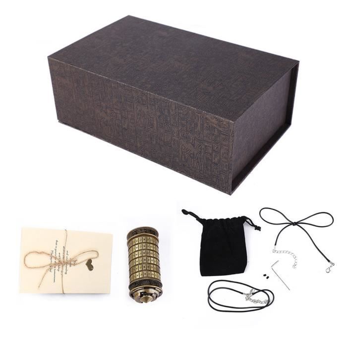 Cryptex – Boîte Cadeau Secrète à Code Rétro – Serrure Da Vinci Pour Anniversaire, Saint-Valentin – Alliage De Zinc - 4