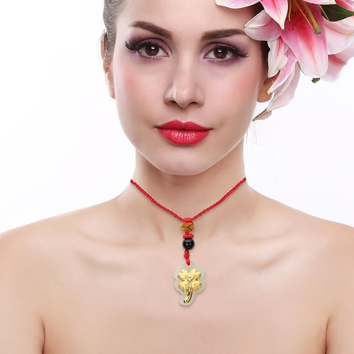 Ensemble Bijoux Trèfle à Quatre Feuilles Femme - Collier Bracelet Boucles Oreilles Bague Cristal Acier Inoxydable