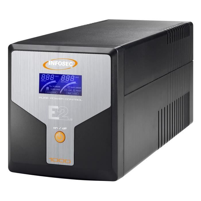 Onduleur 1000 VA - INFOSEC - E2 LCD 1000 - On Line Performance - 4 prises IEC - 76878879