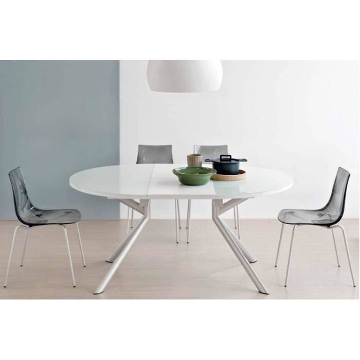 Table Ronde Extensible En Verre Achat Vente Pas Cher
