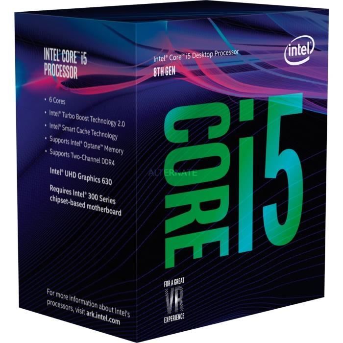 Top achat Processeur PC INTEL Processeur Core i5 8600 - Socket 1151 - 6 cœurs 6 threads (BX80684I58600) pas cher